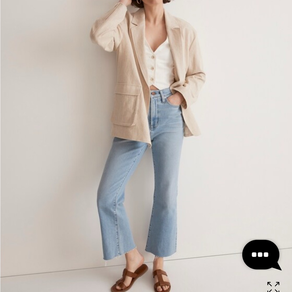 Madewell perfect vintage flare crop Jean 26P - Picture 2 of 12